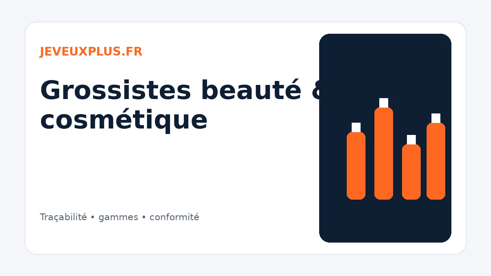 Grossiste beauté et cosmétique pour professionnels